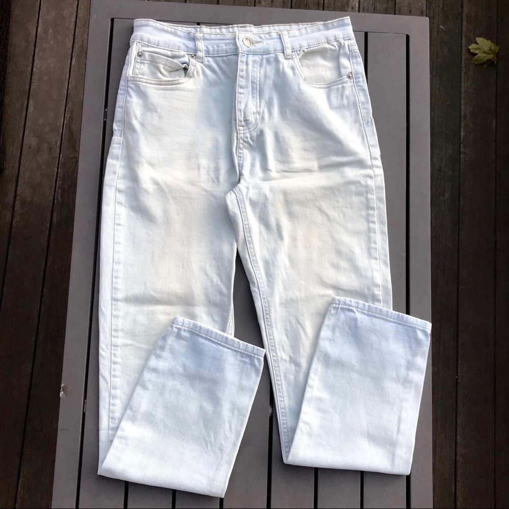 Light wash denim jeans